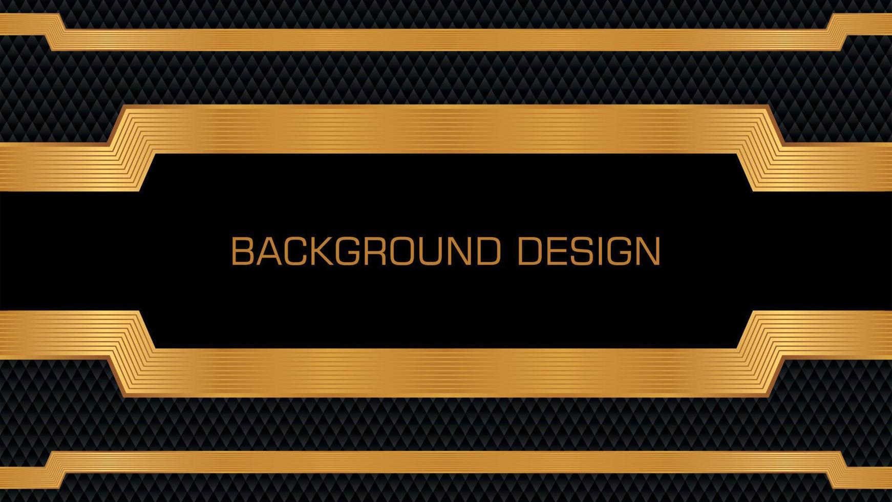 Black and gold background vector