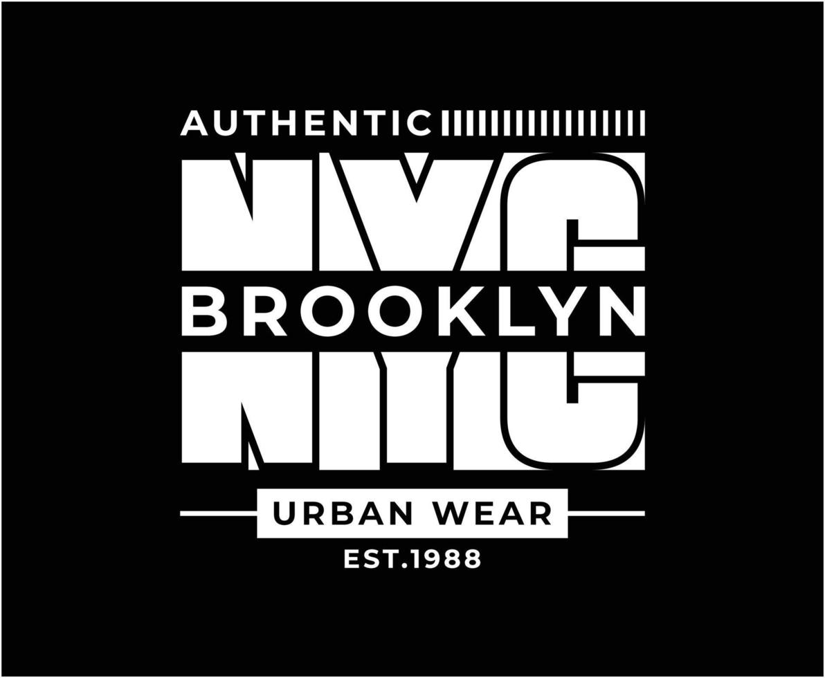 New York City Typography Vector T-shirt Design