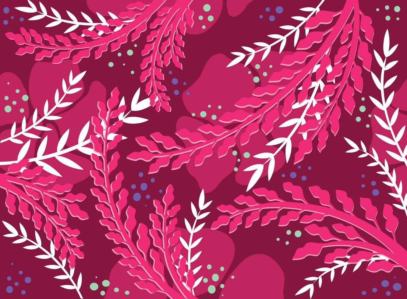 Pink Vines Background vector