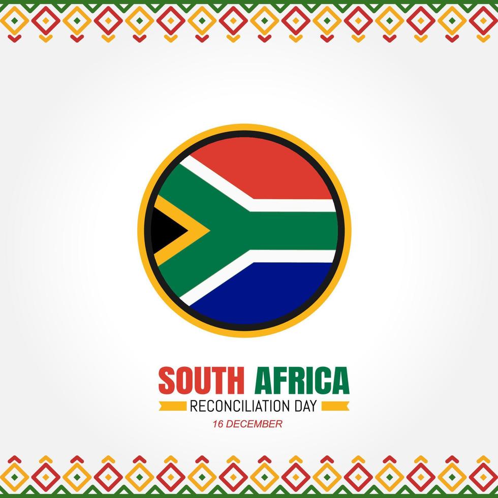 South Africa reconciliation day design template. Vector Illustration