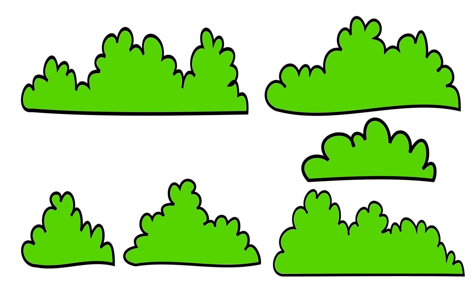 flat bush vector