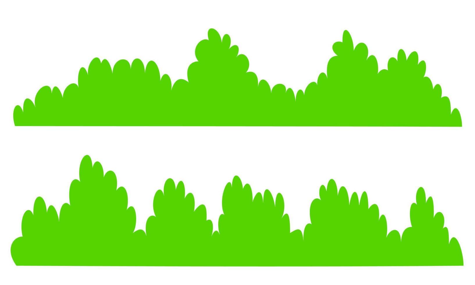 ilustración de fondo de silueta de arbusto vector