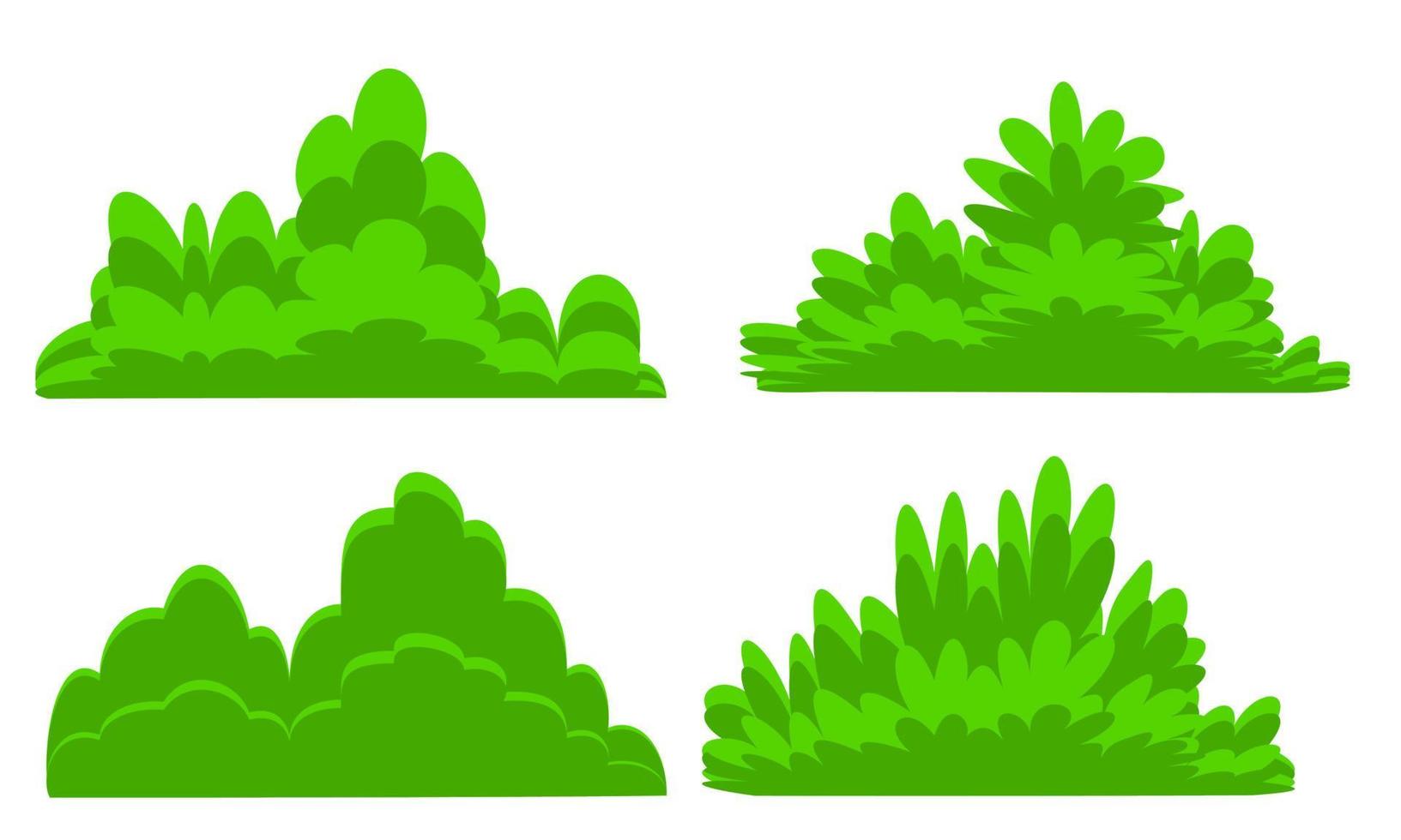 green bush vector