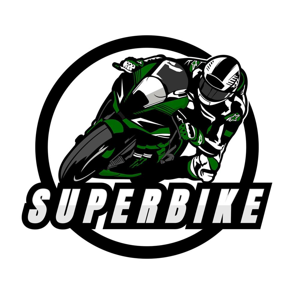 vector de icono de logotipo de diseño de concepto de superbike