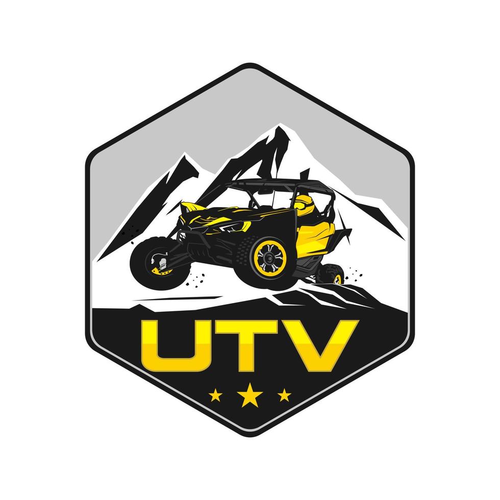 vector de icono de diseño de logotipo utv