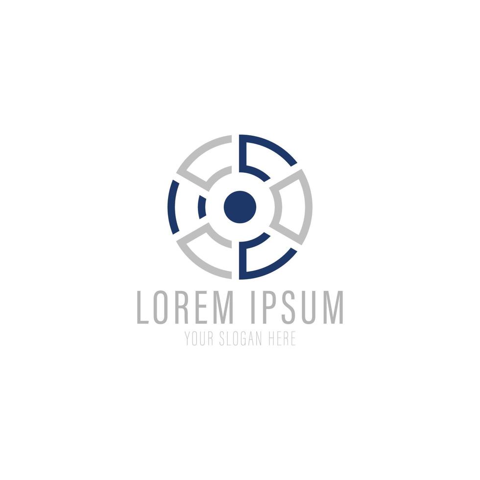 Vector logo template. High technology. Nano technology.