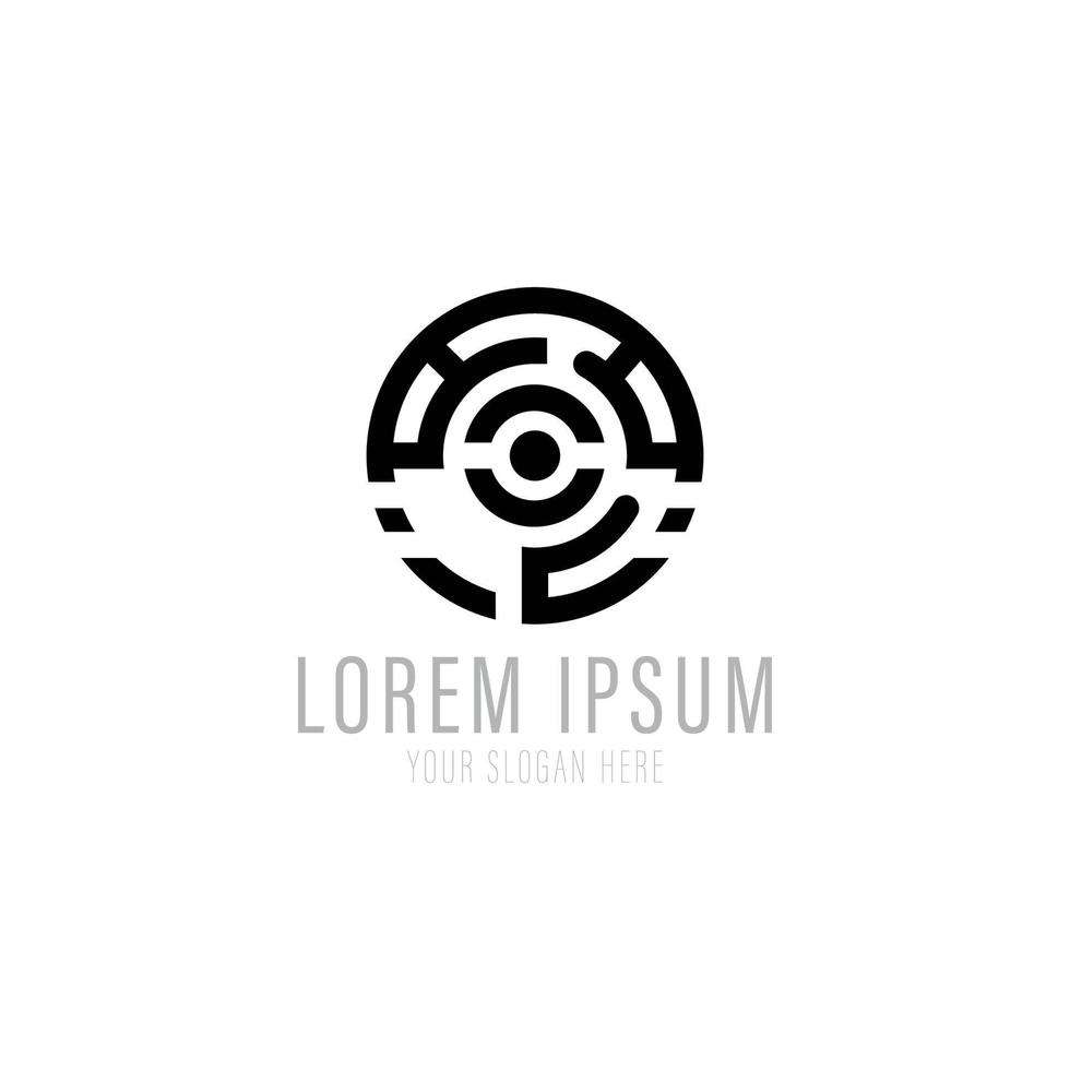Vector logo template. High technology. Nano technology.