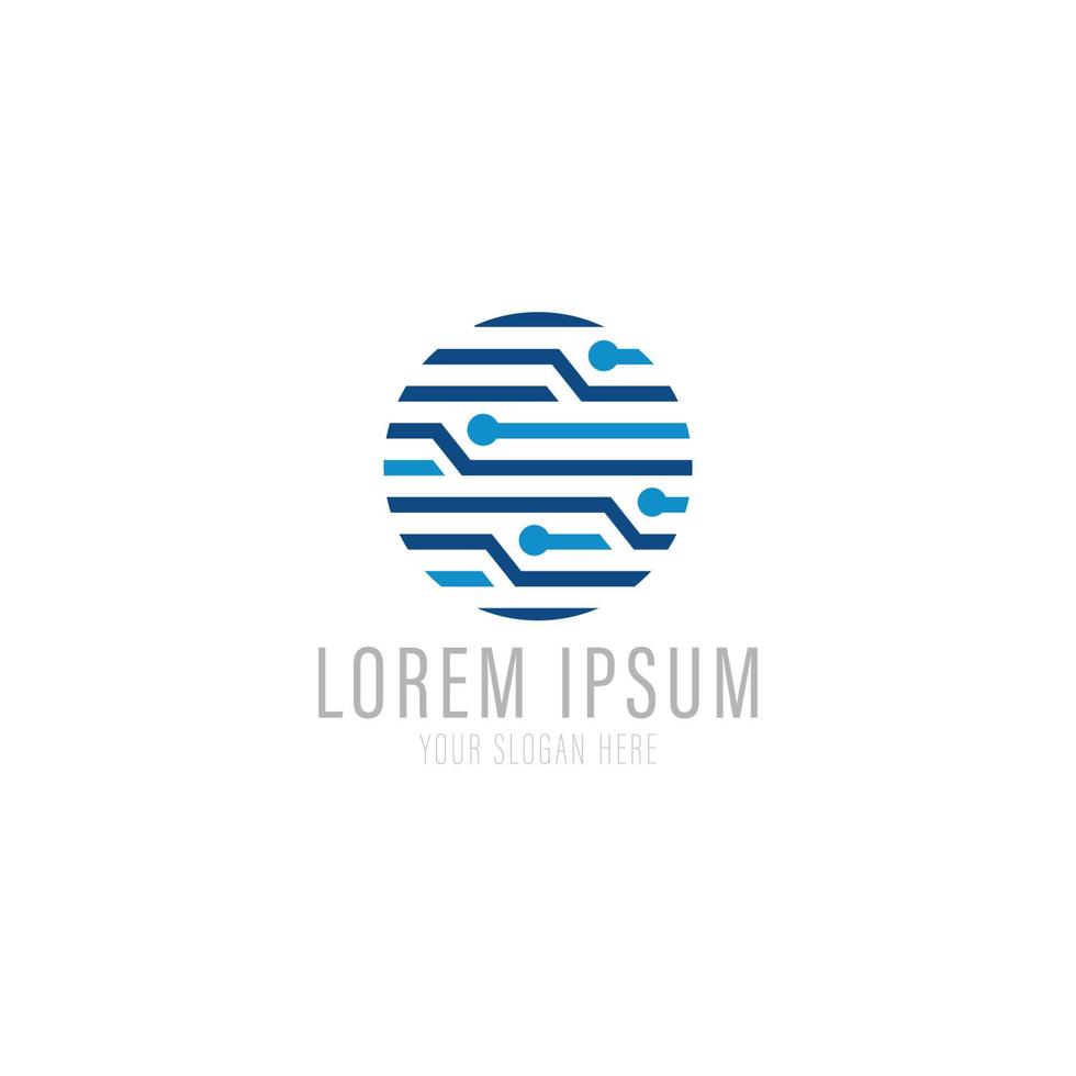 Vector logo template. High technology. Nano technology.