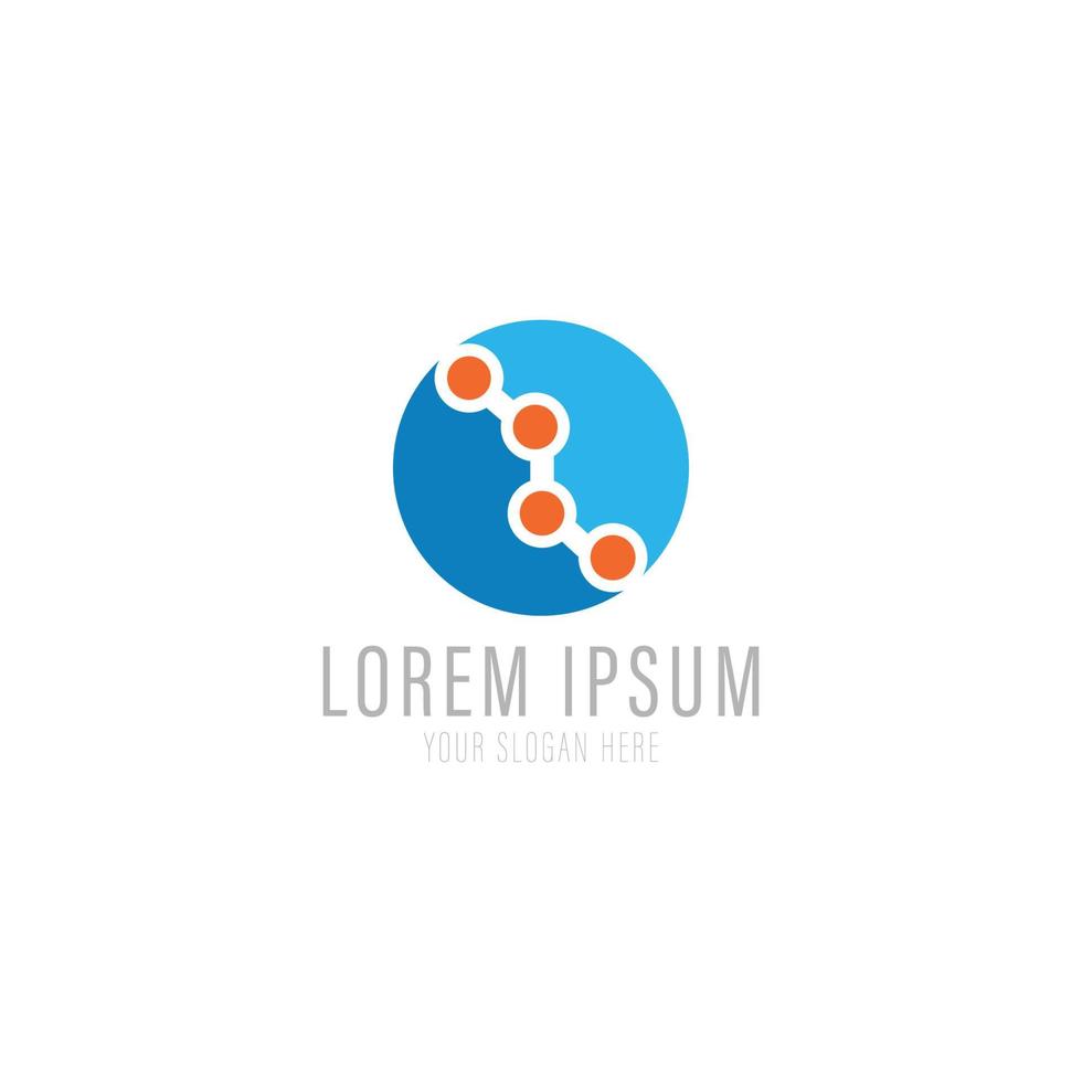 Vector logo template. High technology. Nano technology.