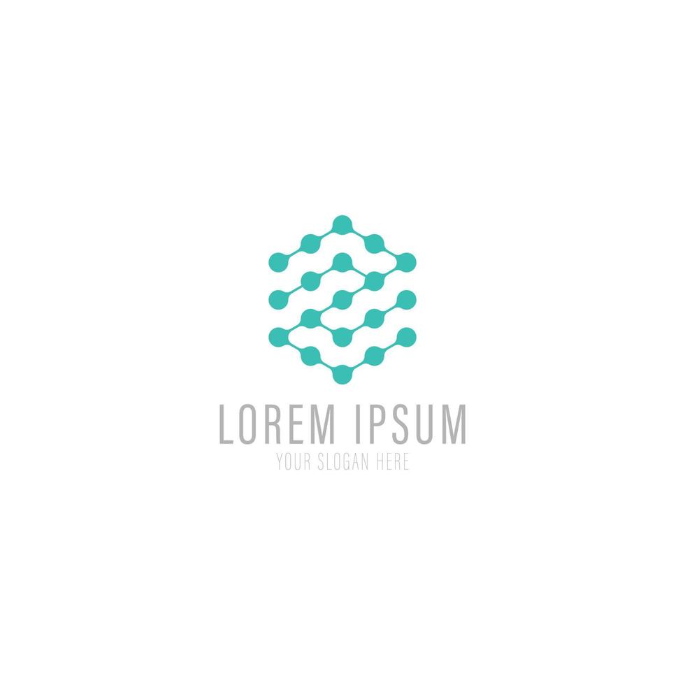 Vector logo template. High technology. Nano technology.