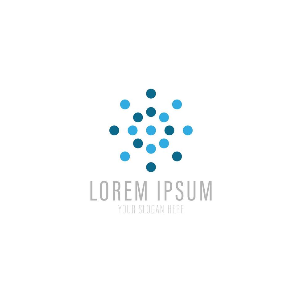 Vector logo template. High technology. Nano technology.