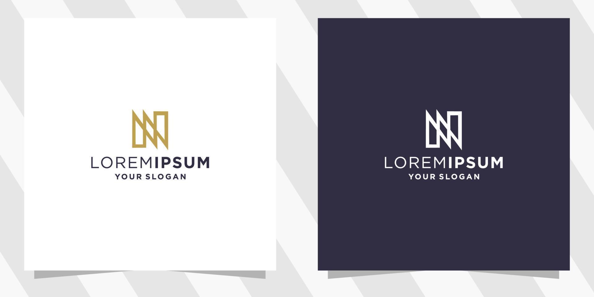 letter n logo template vector