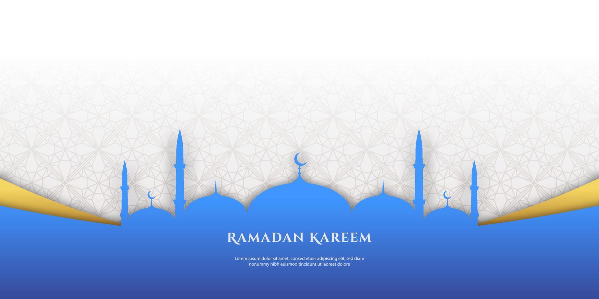 Fondo de Ramadán Kareem vector