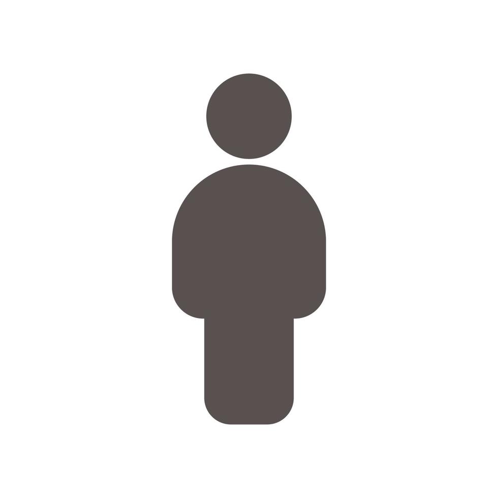 people icon vector. simple, flat shape vector