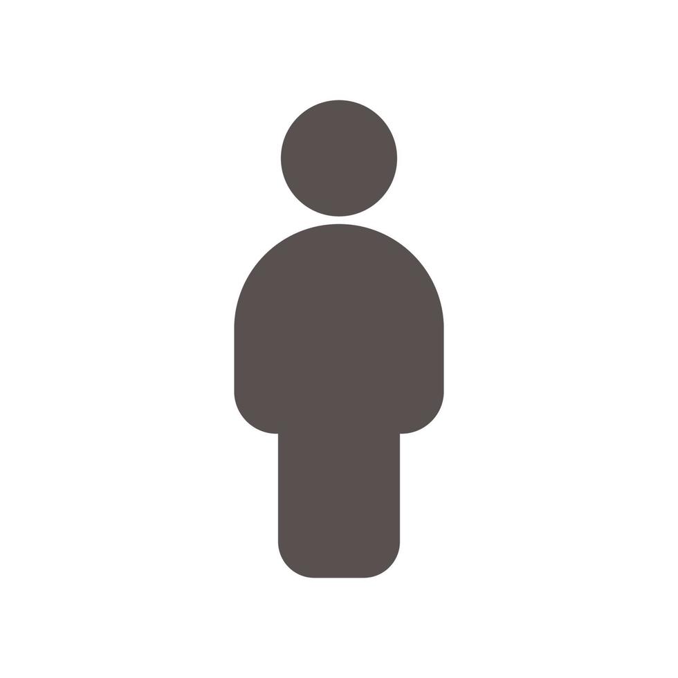 people icon vector. simple, flat shape vector