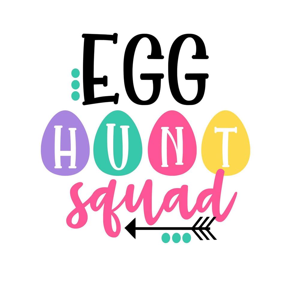 Egg hunt squad vector