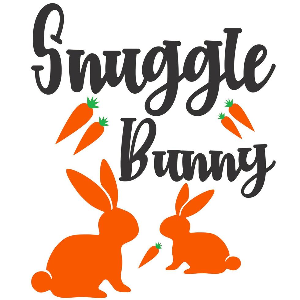 Snuggle Bunny easter day vector