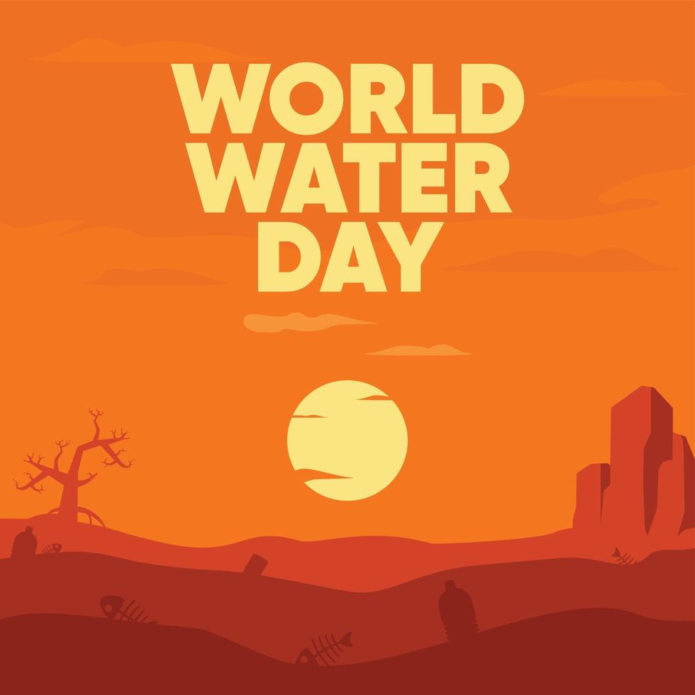 World Water Day vector