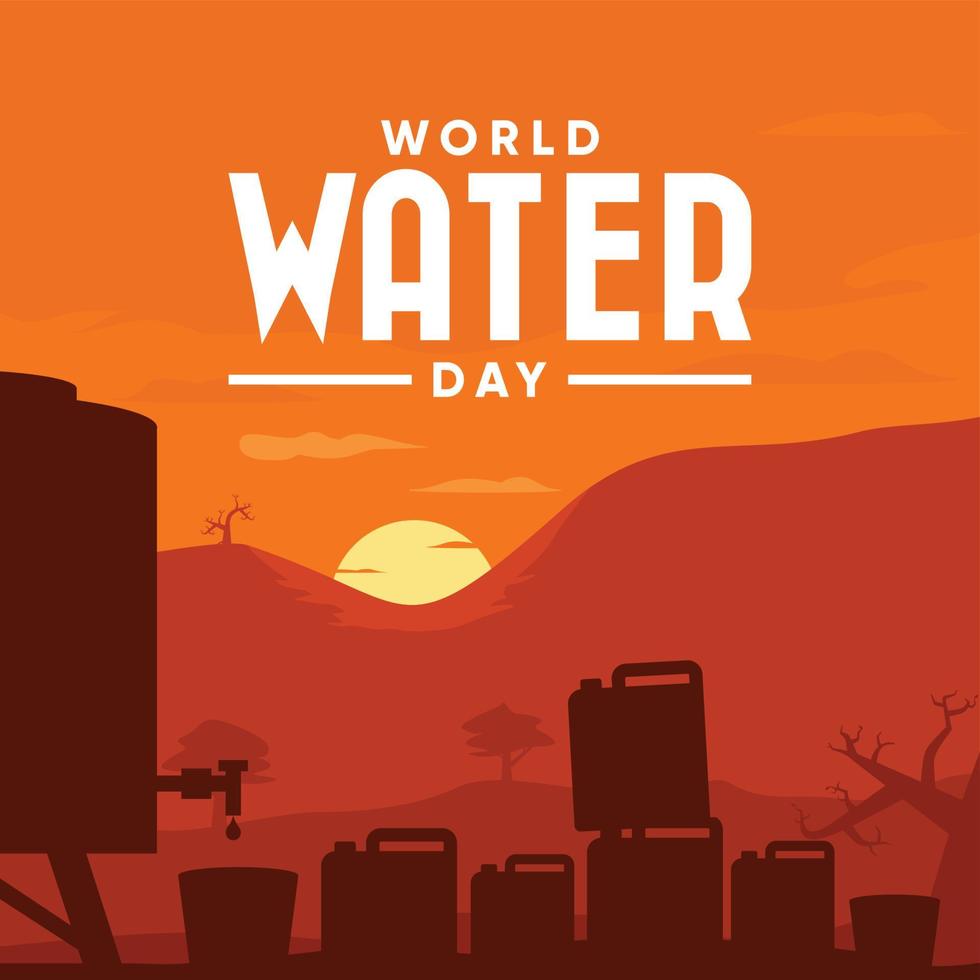 World Water Day vector