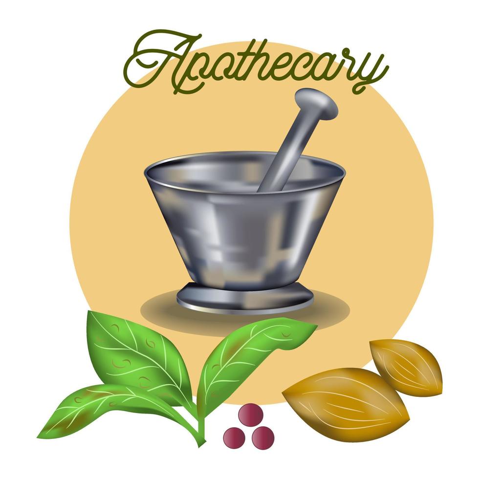 Apothecary and Herbal MedicineSign vector