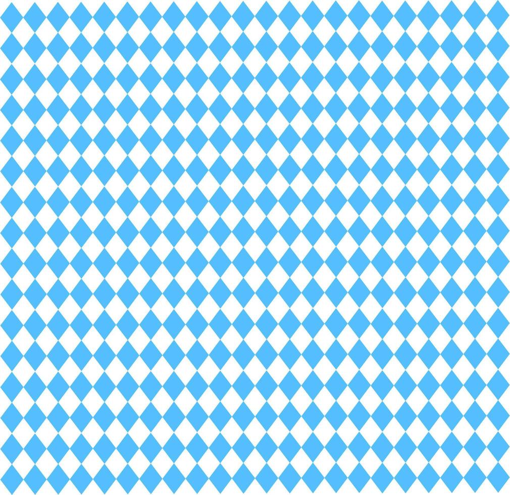 patrón geométrico transparente con rombos.diamante y papel tapiz cuadrado.fondo azul.telón de fondo abstracto.patrón de oktoberfest.diseño plano.bandera bávara.ilustración vectorial para la decoración. vector