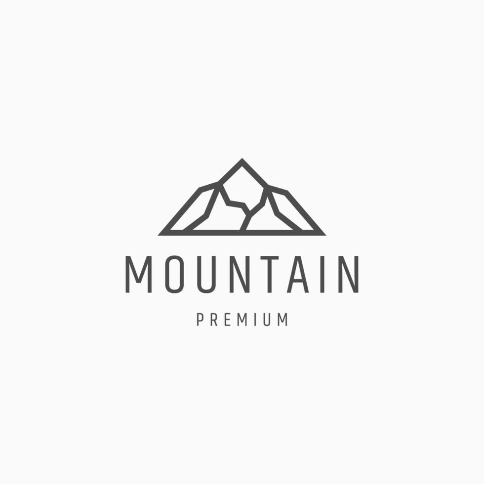 Mountain logo icon design template vector