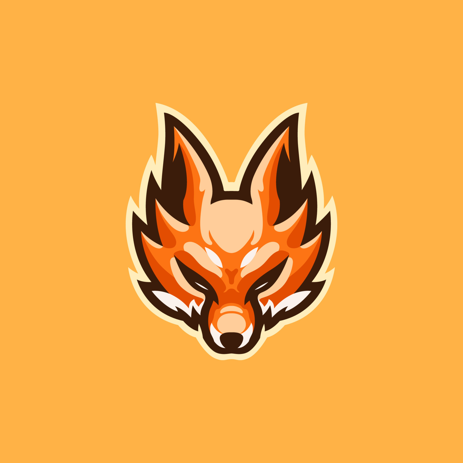 Cool fox with sharp eyes mascot logo design 6428710 Vector Art at Vecteezy