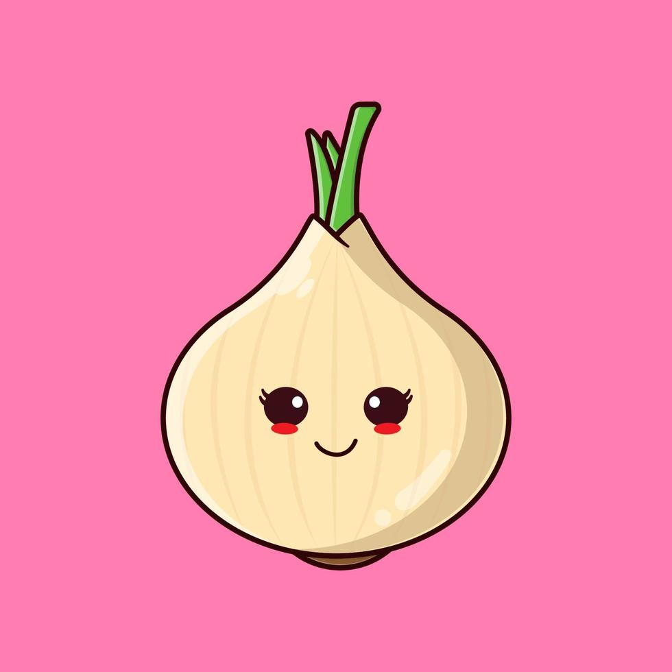 Cute Onion Illustration vector