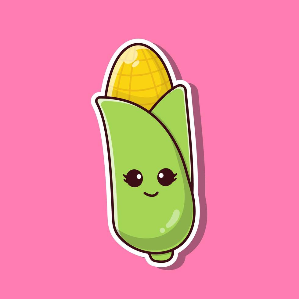 Cute Corn Illustration vector