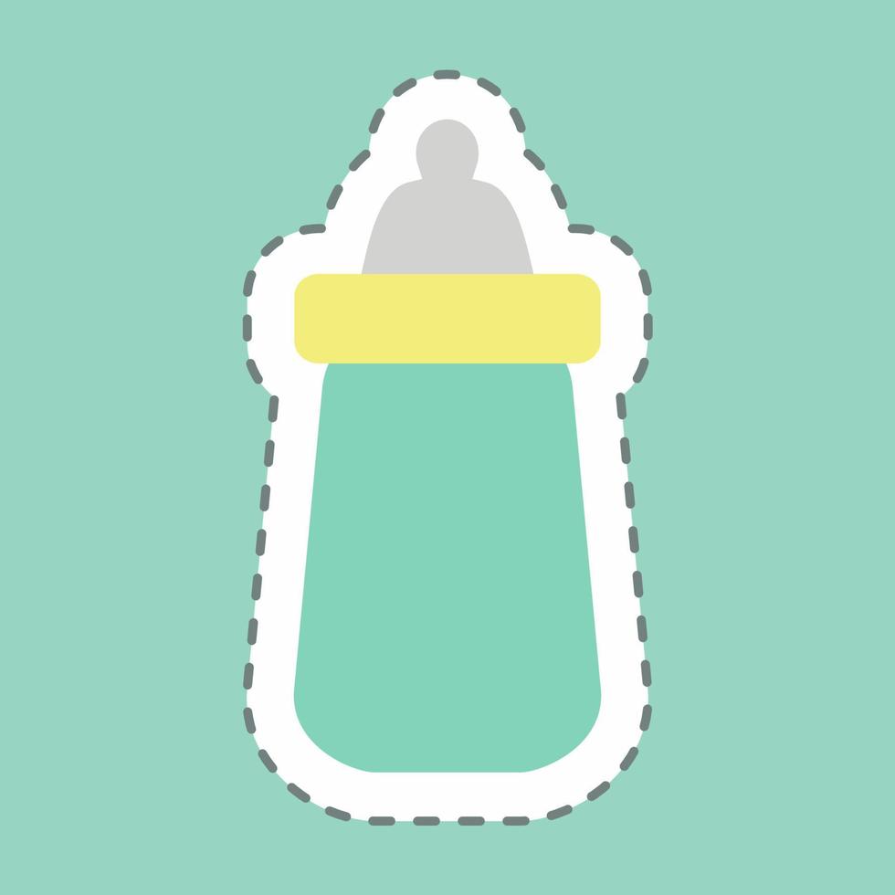 Sticker Feeder, Line Cut - Simple illustration good for printing, good for presentation vector