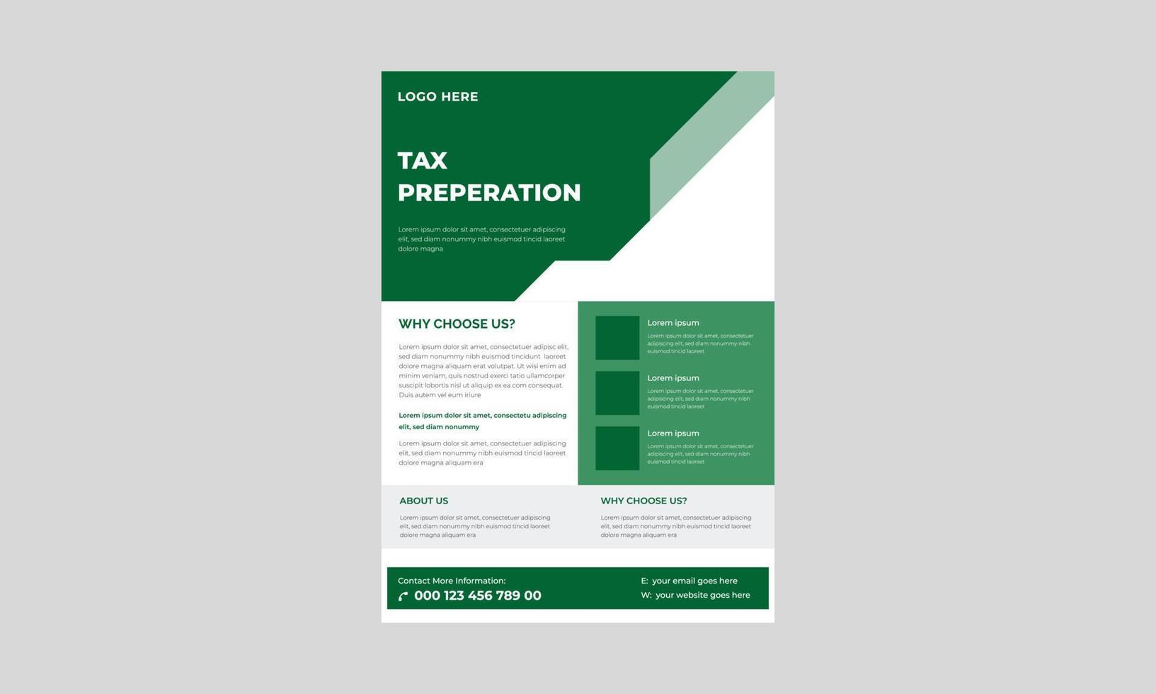 Income Tax Flyer, Investment Flyer Template, Tax Payment Concept Flyer Template Desgn, Income Tax Flyer, Poster, Banner. vector