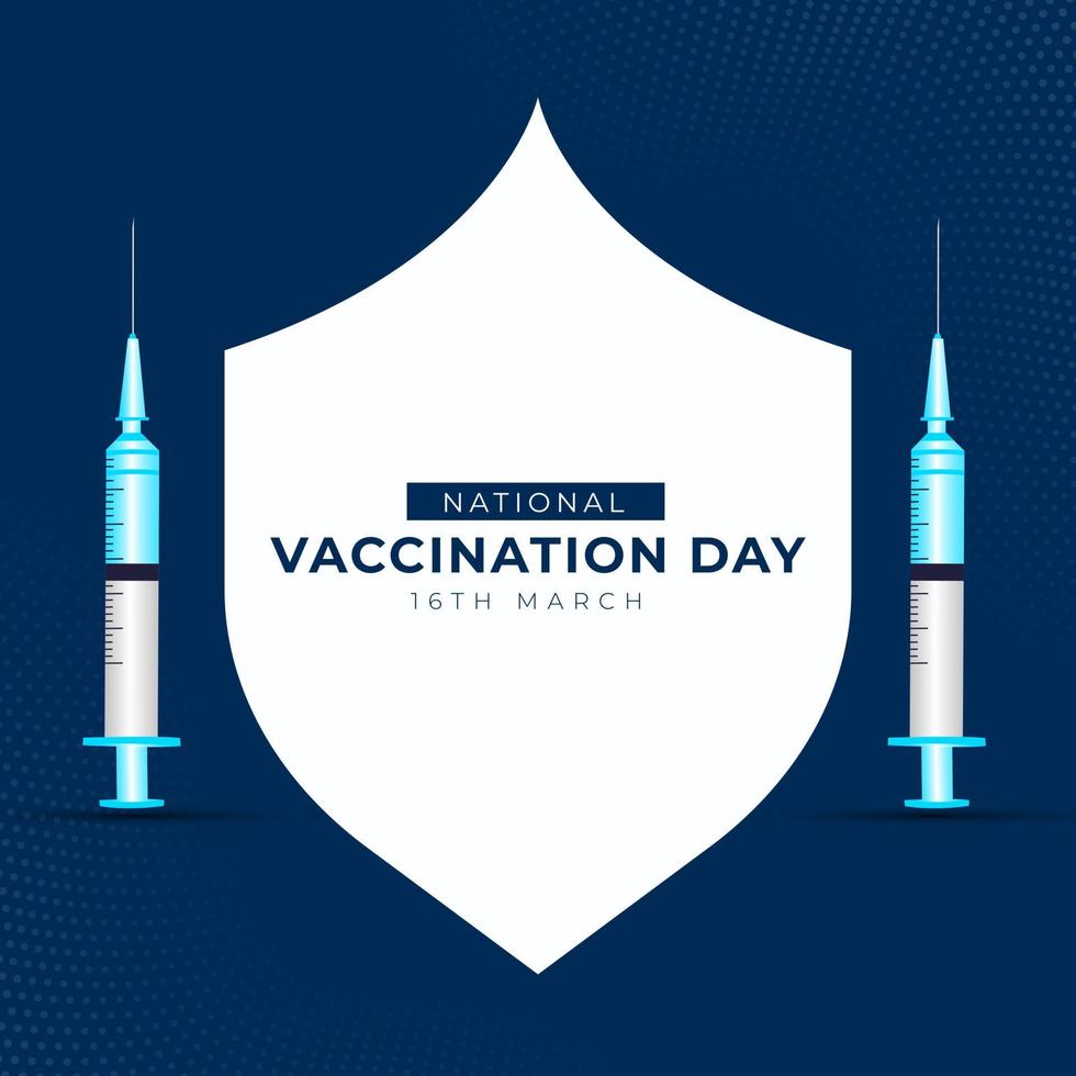 National Vaccination Day Illustration vector