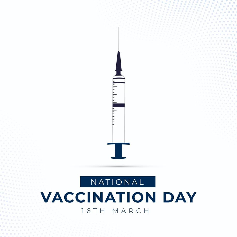 National Vaccination Day Illustration vector