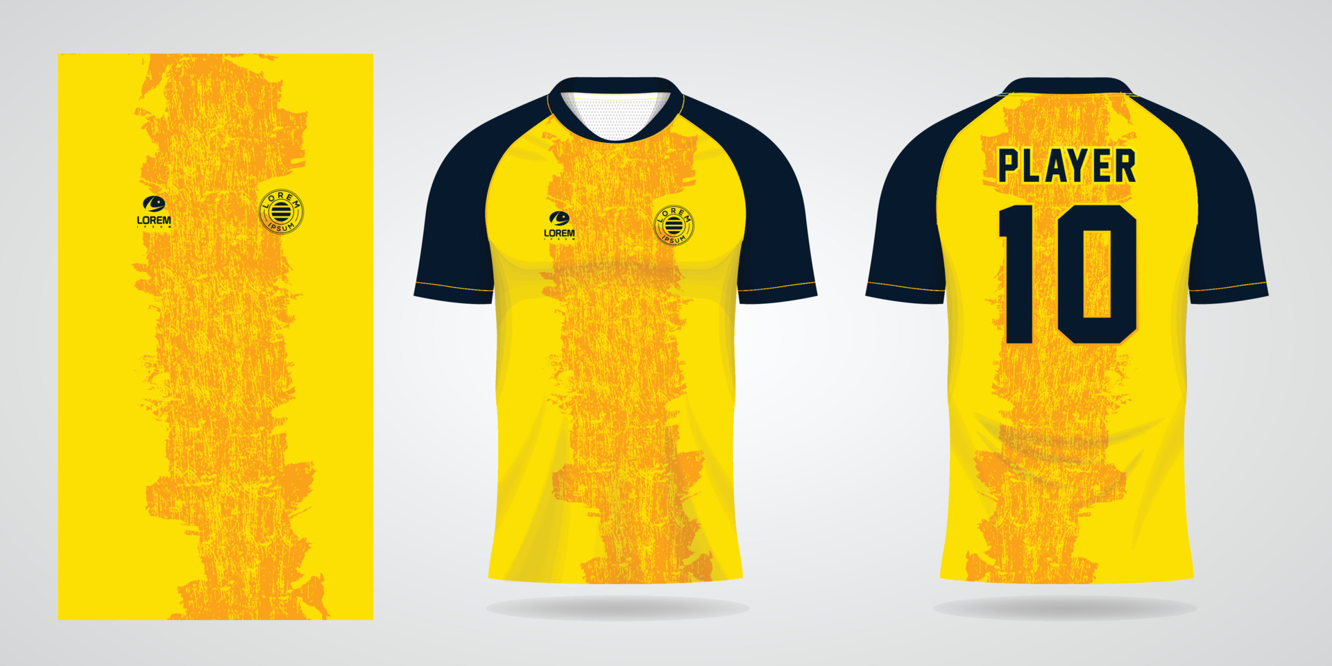 yellow sports shirt jersey design template 6429167 Vector Art at Vecteezy