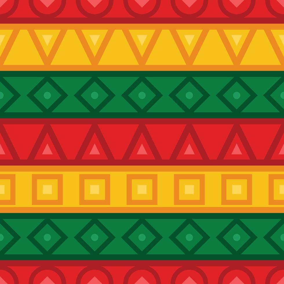 Decorative Seamless Pattern for Black History Month vector