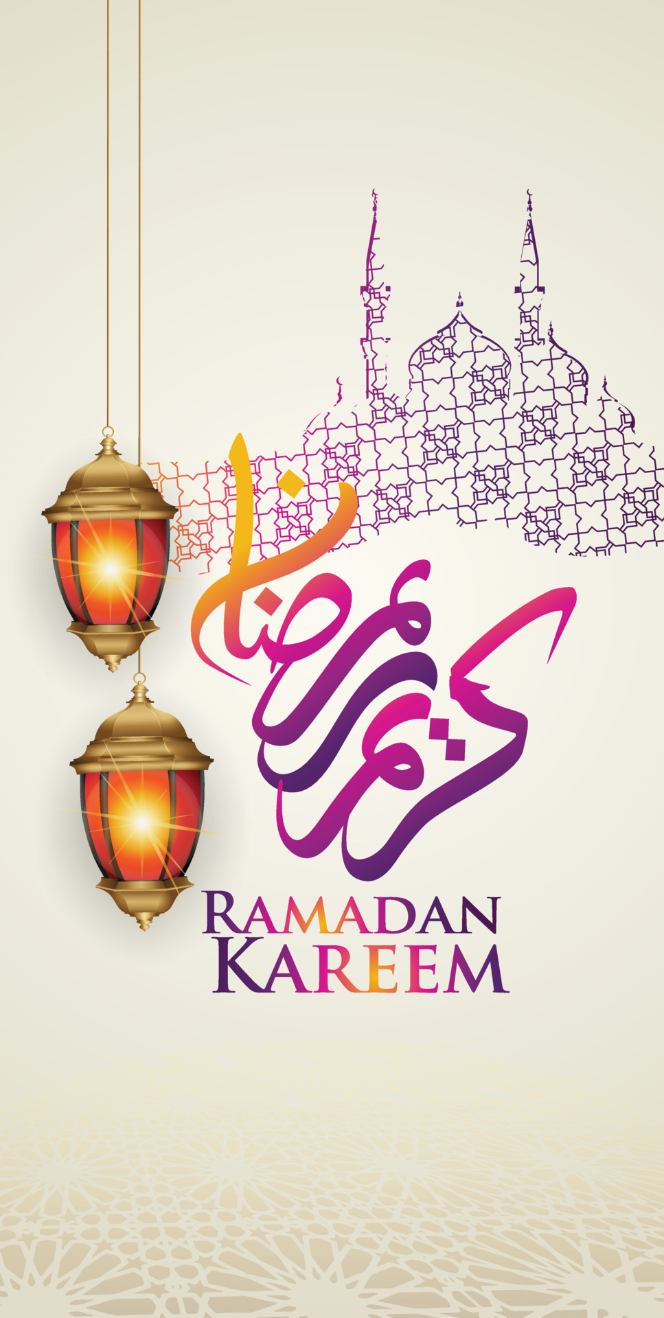 Luxurious and Elegant Ramadan Greeting background for Mobile interface  wallpaper design smart phones, mobiles, devices with there is space to  write words 6429492 Vector Art at Vecteezy