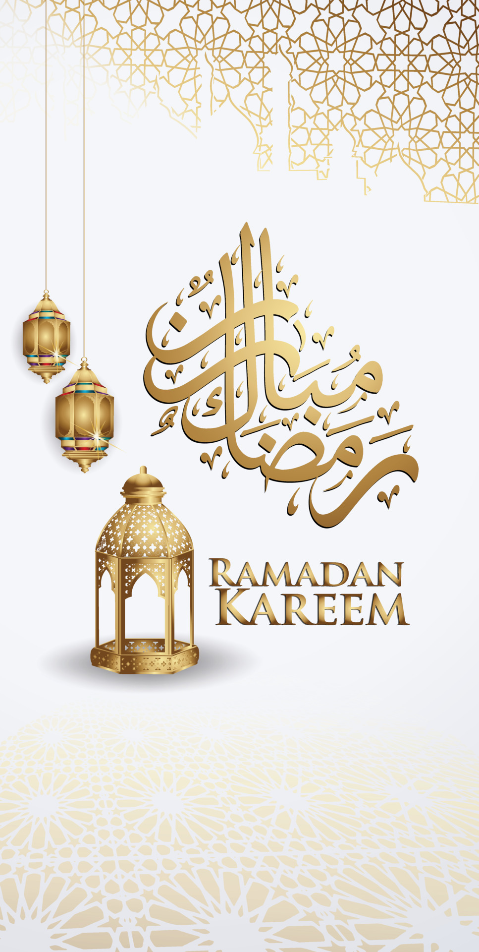 Luxurious and Elegant Ramadan Greeting background for Mobile interface  wallpaper design smart phones, mobiles, devices with there is space to  write words 6429510 Vector Art at Vecteezy