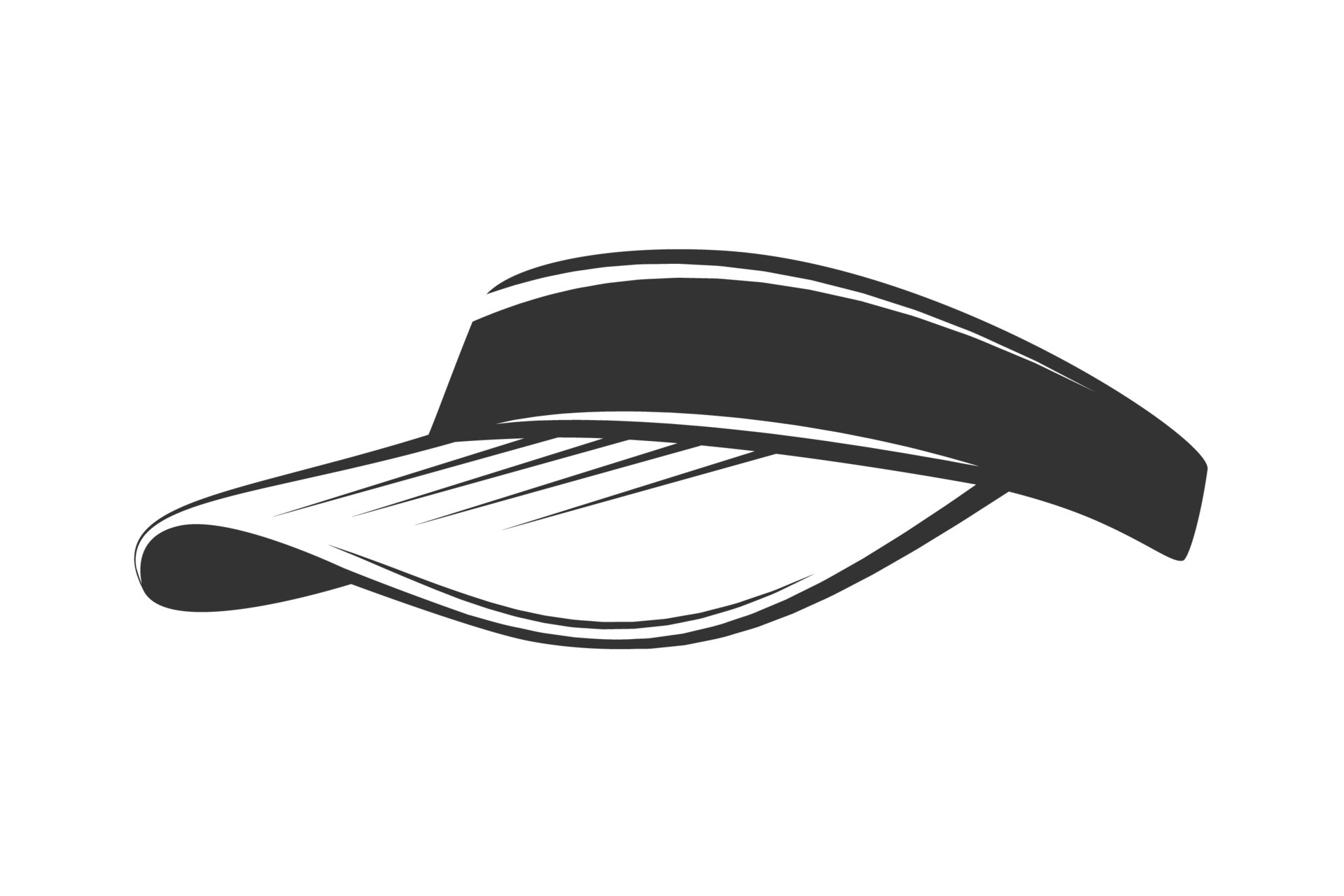 Cap with visor isolated on white background 6429640 Vector Art at Vecteezy