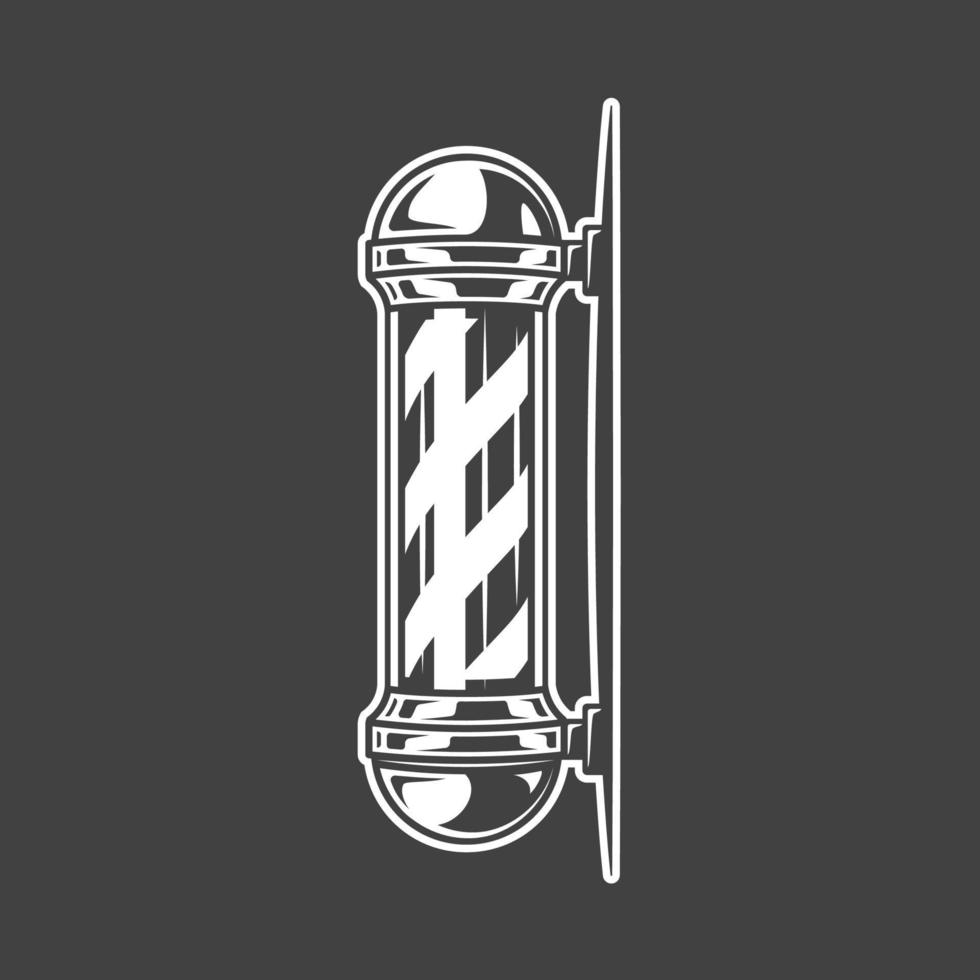 Pole isolated on black background vector