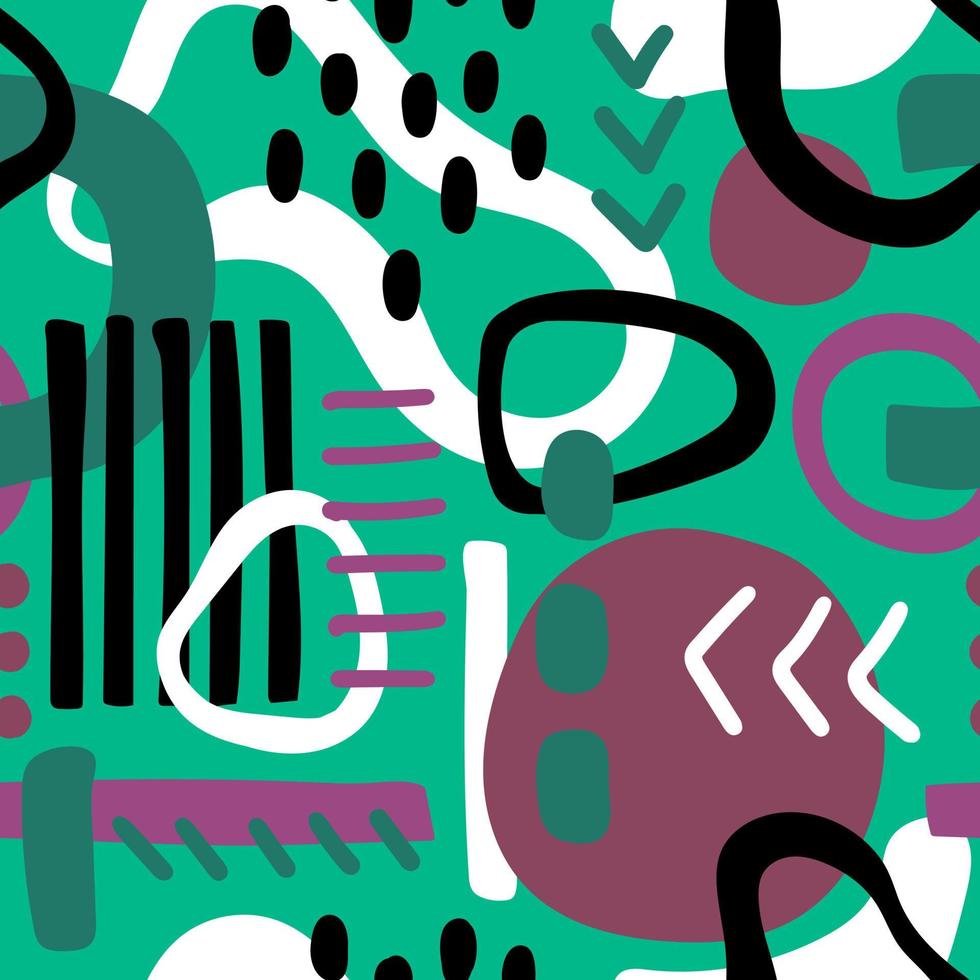 fondo de vector transparente de menta con elementos abstractos coloridos