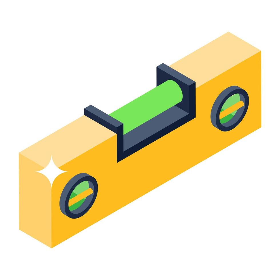 An icon of leveller, construction accessory vector