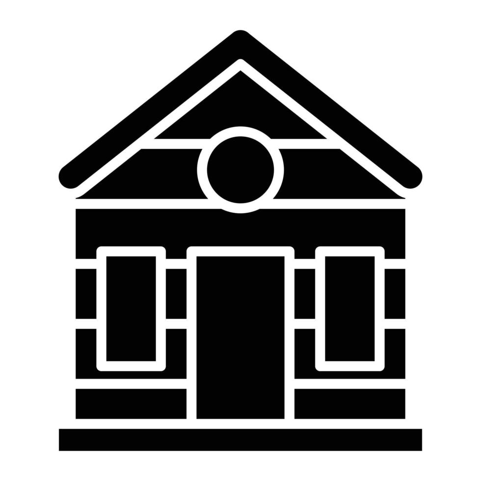 Cabin Glyph Icon vector