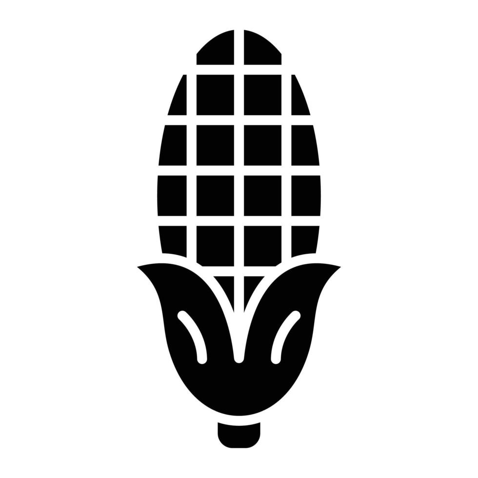 Corn Glyph Icon vector