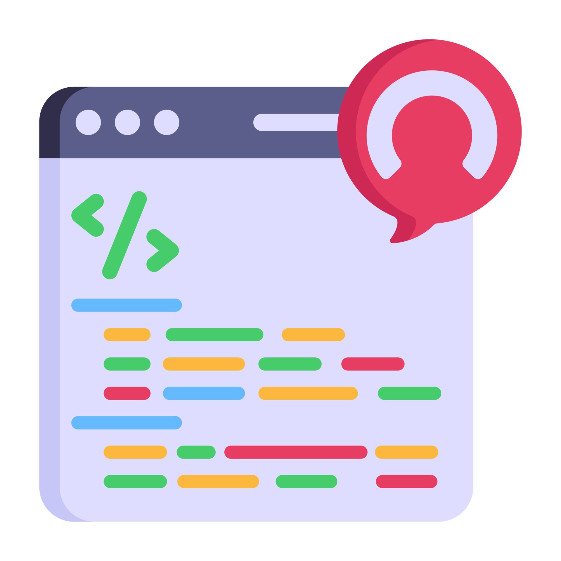 Web Source code icon in flat design 6430282 Vector Art at Vecteezy