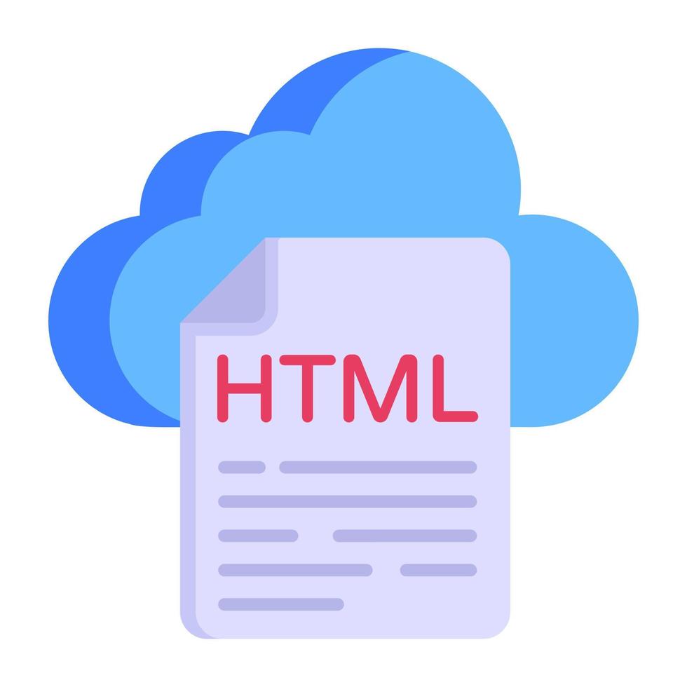 Html Flat Icon