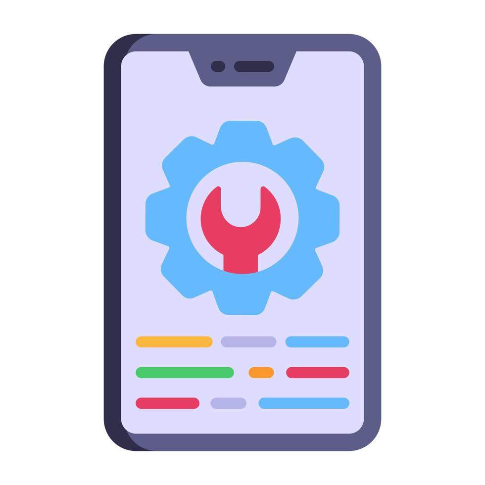 App settings icon in flat modern design vector