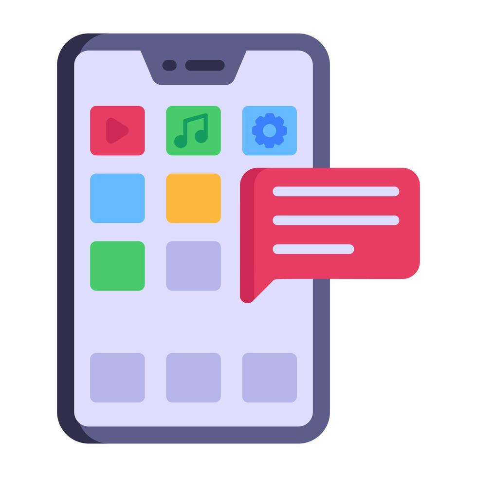 A flat icon of app wireframe, premium vector