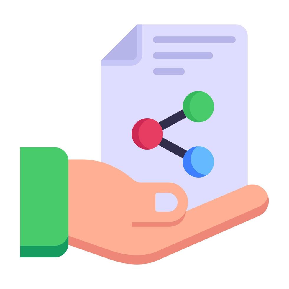 File sharing icon in flat design vector