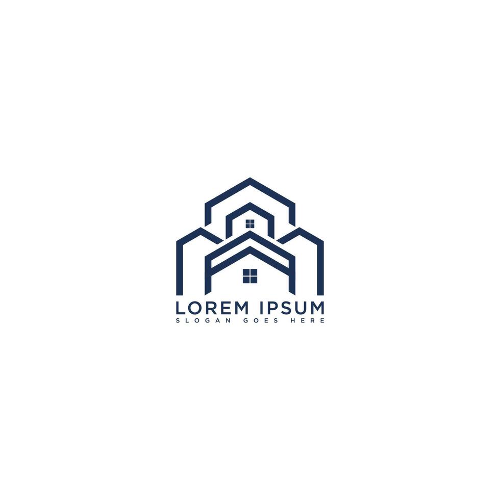 real estate logo design vector