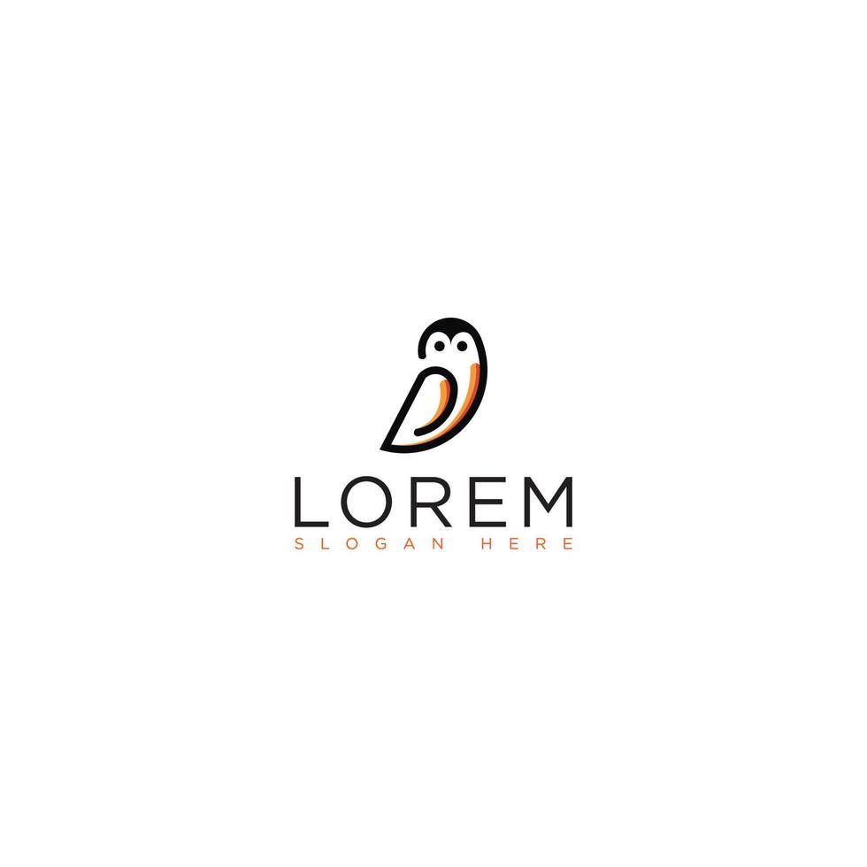 owl logo design vector